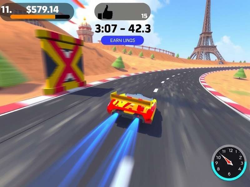 Shimmering Sprint strategy guide showing optimal racing line on Indian-inspired track